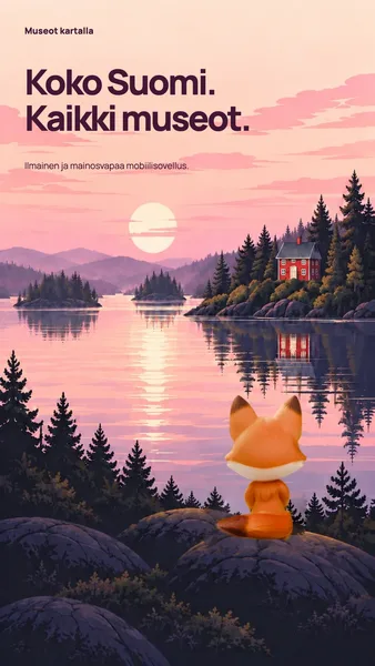 Seuraava museoretki odottaa — järvimaisema · Ilman QR-koodia