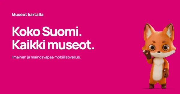 Koko Suomi. Kaikki museot. — pinkki · Ilman QR-koodia