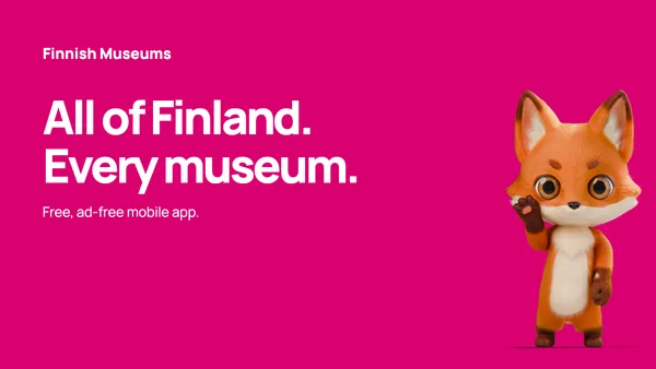 All of Finland. Every museum. — pink · Without QR code