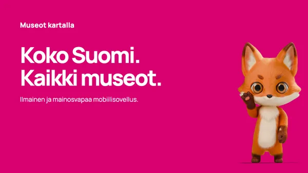 Koko Suomi. Kaikki museot. — pinkki · Ilman QR-koodia