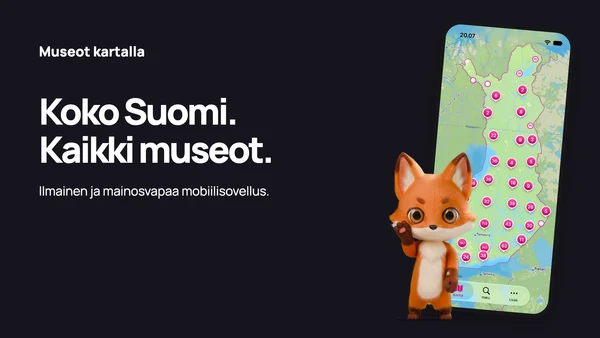 Puhelinsovellus ja koko Suomi — yö · Ilman QR-koodia