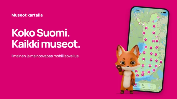 Puhelinsovellus ja koko Suomi — pinkki · Ilman QR-koodia