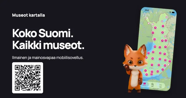 Puhelinsovellus ja koko Suomi — yö · QR-koodilla