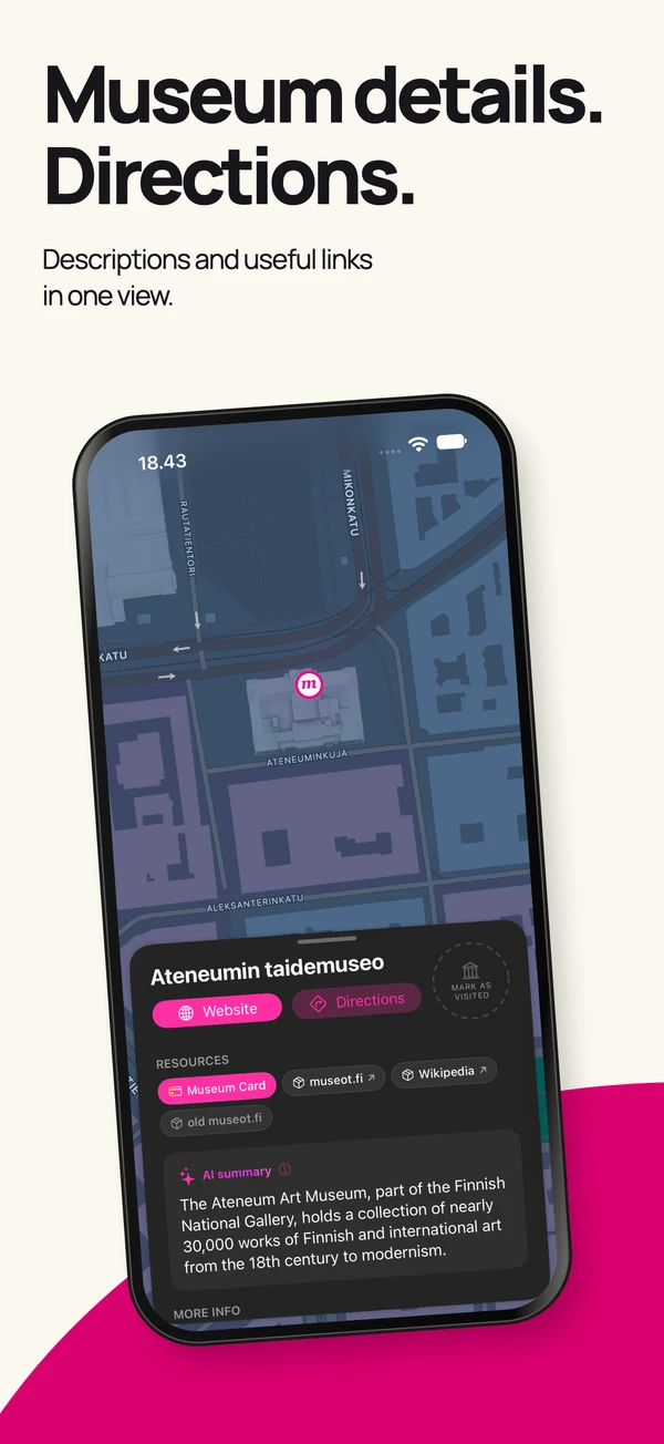 iPhone store image · Museum details and directions