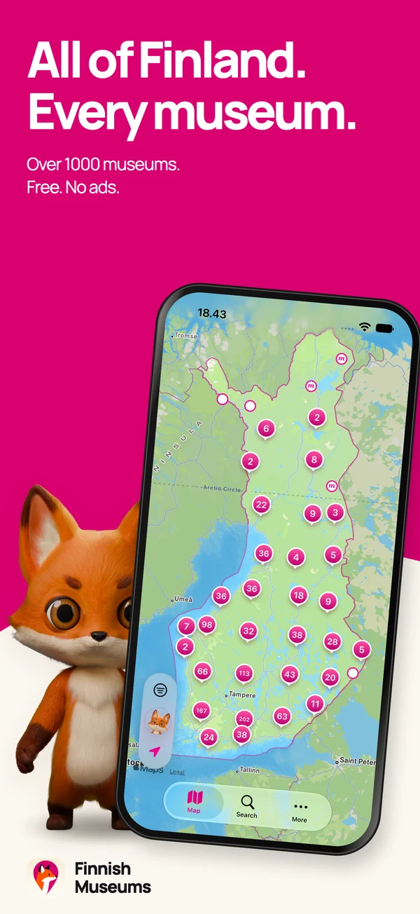 iPhone store image · All of Finland. Every museum.