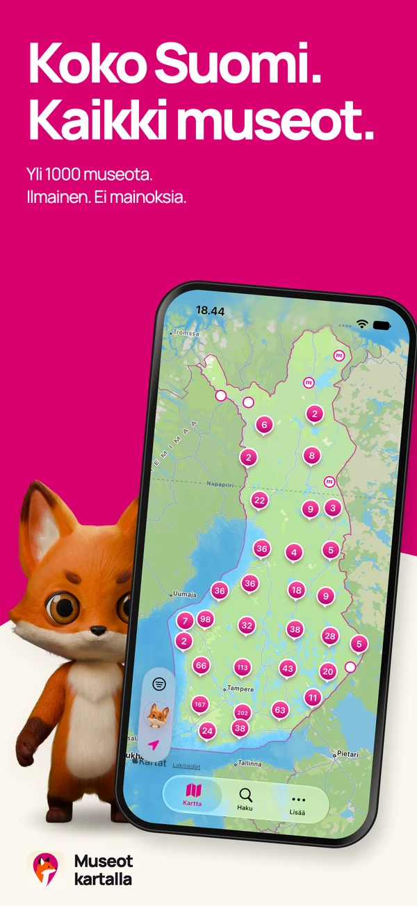 iPhone-kauppakuva · Koko Suomi. Kaikki museot.